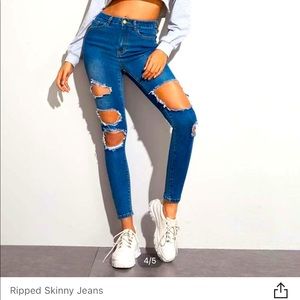 High waste ripped skinny Jean